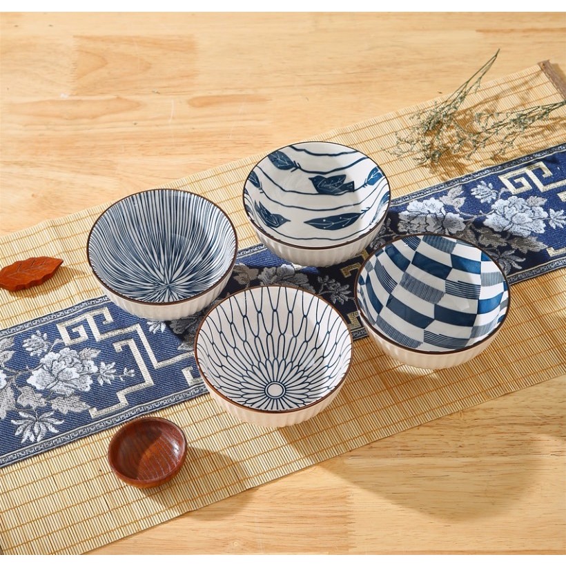 好料理 藍繪4入碗