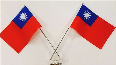 桌上型雙叉旗桿組