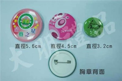 塑膠胸章/徽章 